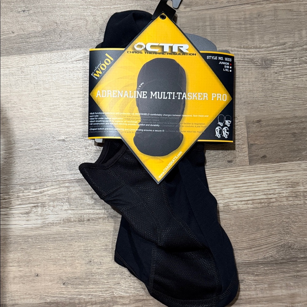 Adrenaline Multi-Tasker Pro Black Face Mask - Picture 2 of 2